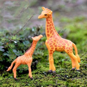 Lovely Pvc Giraffe Model Kids Toys Miniture Fairy Garden Accessories Supplies Pot Bonsai Animals Micro Landscape Miniature Garden Terrariums Fairy Garden Animals Figurine Kits Items Decoration Table Ornaments